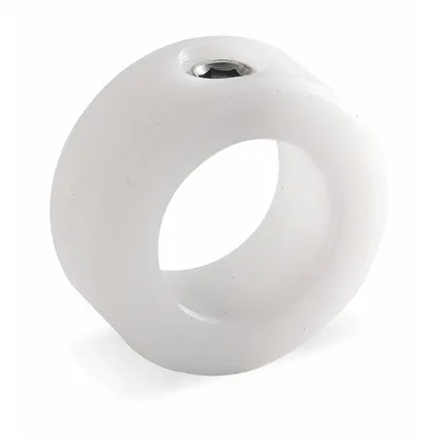 Dayton Kolar Poros: 1-Piece, Set Screw, 1/4 in Diameter Lubang, 5/8 in Diameter Luar Kolar - Plastic Shaft Collars