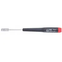 WIHA Solid Round Shank PrecisionNut Driver: Straight, Metric, Without Magnetized Tip, Std, Straight (MPN 26510)