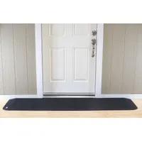 EZ EDGE Door Ramp: 82 in Lg, ADA Compliant, Black, Rubber (MPN MRAEZ1340)