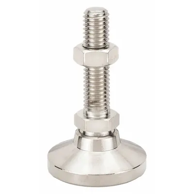 S & W Dudukan Perata Ujung Jantan: Stud Berputar, Ukuran Ulir 3/4"-10, 3 in - Swivel Male Leveling Mounts