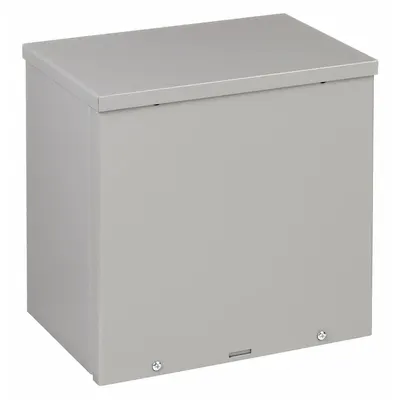 WIEGMANN Enclosure: Baja, 12 in x 12 in x 8 in, 3R, Penutup Padat, Sekrup On - Steel Enclosures with Screw-On Covers