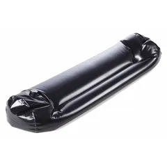 This water-activated flood barrier is designed for fresh water applications. The black polypropylene bag features a screw-on closure and requires ballast fill. It measures 1/32 inch in overall height and 23 1/2 inches in overall width. Typical uses include blocking water from entering doorways, loading docks, and other openings.