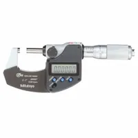 MITUTOYO IP65 Digital Outside Micrometer: 0 in to 1 in /50.8 mm to 76.2 mm, Inch/Metric, IP65 (MPN 293-348-32CAL)