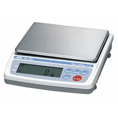 Metal-constructed precision lab balance with 120 g capacity, 0.01 g readability, and 0.00001 g repeatability. LCD display. Suitable for laboratory weighing, formulation, checkweighing, and parts counting applications.