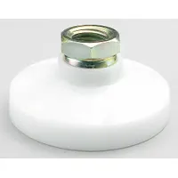 S & W Female-End Leveling Mount: Swivel Boltless, Acetal Homopolymer, 3/4"-10 Thread Size, 3 in Base (MPN SDTS-4)