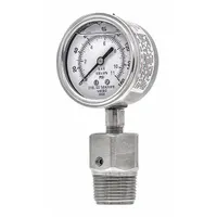 PIC GAUGES Pressure Gauge with Diaphragm Seal: 0 psi to 160 psi, 301L/5JJJ, 2 1/2 in Dial, Glycerin (MPN 301L254F/5JJJA00)