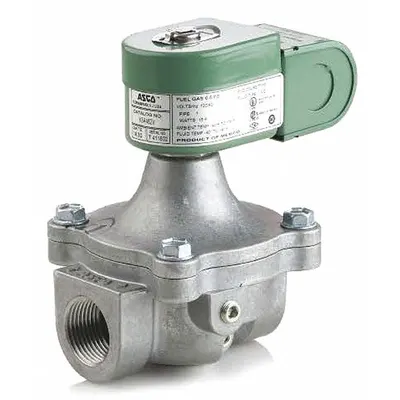 REDHAT Solenoid Valve: 2-Way, Normally Closed, 1/2 in Pipe Size, 24V AC, With Junction Box - 2-Way/2-Position, Normally Closed Solenoid Valves