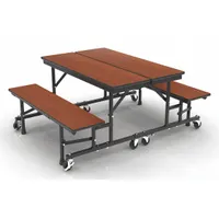 PALMER HAMILTON Convertible Bench Table: Cherry, 30 1/8 in Overall Wd, 29 in Overall Ht (MPN 34M13291508-EG-KDC-B)