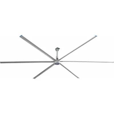 Kipas Langit-Langit PATTERSON: Aliran Udara 77,700 cfm, Diameter Bilah 12 ft, Kecepatan Variabel, 220V AC - Industrial HVLS Ceiling Fans