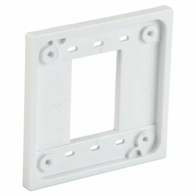 HUBBELL Adapter Plate: 1 and 2 Gang Device Boxes (MPN HBL4APW) - Back Boxes & Wall Adapter Plates
