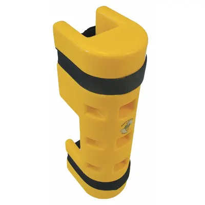 RACK SENTRY Pelindung Rak Palet: Pasang-Tali, Pada Tiang, 3 in x 5 1/4 in x 18 in, Termoplastik - Strap-On Plastic Pallet Rack Post Protectors
