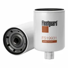Spin-on fuel/water separator with 7 7/8 in overall height and 4 1/4 in outside diameter. Designed for use on Navistar vehicles to remove contaminants and water from diesel fuel.