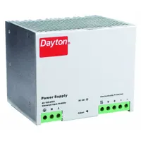 DAYTON DC Power Supply: DIN Rail, 480 W Output Power - Rated, 20 A Current - Output, Single Phase