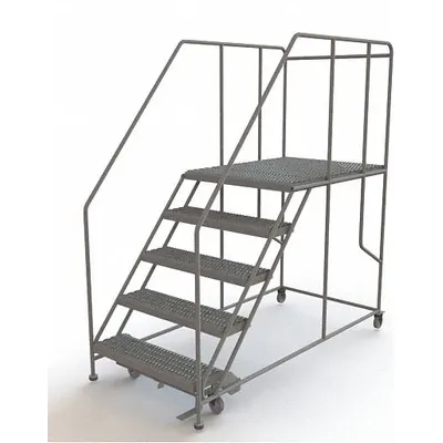 TRI-ARC Platform Kerja Bergerak: 4.2 ft Tinggi Platform Maks, 36 in x 47 in, Baja - Manual-Lock Rolling Single-Access Platforms