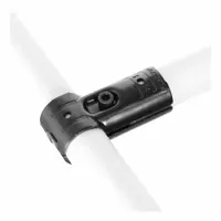 FLEXPIPE Tee Joint Set: Tee Joint Set, Tee, Black, Hot Rolled Steel, 3 1/4 in Lg, Hardware (MPN HJ-1-HW)