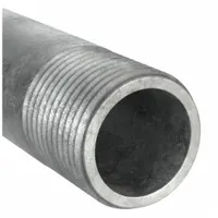 Pipe Nipple: 3 in Nominal Pipe Size, 126 in Lg, Schedule 40, Galvanized Steel, Threaded on Both Ends