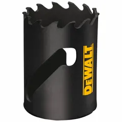 Multi-material-cutting hole saw without arbor. 1-3/4 in diameter, 3 teeth per inch, 5/8"-18 thread size, maximum cutting depth 1-3/4 in. For cutting wood, metal, plastic, and drywall in construction and maintenance tasks.