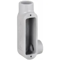 Conduit Outlet Body: Iron, 2 1/2 in Trade Size, LR Body, 200 cu in Body Capacity, Threaded Hub (MPN LR78)
