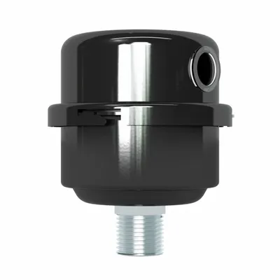 SOLBERG Peredam Filter: Ukuran Inlet 1/2 in (M)NPT, 12 cfm, Tinggi Keseluruhan 3,81 in - Air Compressor Intake Filters & Silencers
