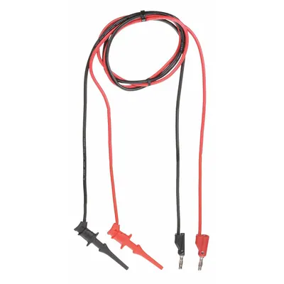 Kabel Uji: Warna Arus Listrik Hitam/Merah - Test Leads with Clips