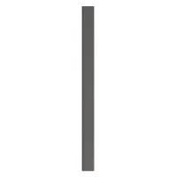 ASI GLOBAL Partition Column: Plastic Polymer, Pebble, Black, 82 in Ht, 6 in Wd, 1 in Thick (MPN 40-90870653-9205)