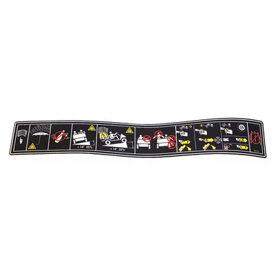 CUSHMAN Label Panel Instrumen (MPN 601781) - Personnel & Utility Vehicle Accessories