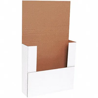 Pengirim PARTNERS BRAND, Lipat Mudah, 12" x 11-1/2" x 3", Putih, PK50: Putih, Panjang Dalam 12 in, Tinggi Dalam 3 in - Easy-Fold Mailers
