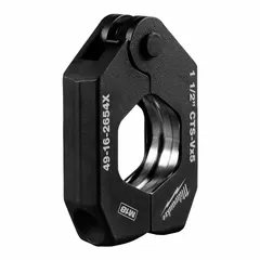 This press ring is designed for use with standard and extended press tools to create permanent connections on 1-1/2 in copper and stainless steel pipe. Constructed from forged steel and stainless steel, it is compatible with ApolloPress, ProPress, and Viega systems. Suitable for commercial plumbing, HVAC, and industrial piping applications.