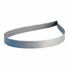 General purpose metal cutting blade for band saws. Bi-metal construction with variable cutting edge. Blade width 1 in, length 16 ft 8 in. Suitable for cutting ferrous and non-ferrous materials in fabrication and maintenance applications.