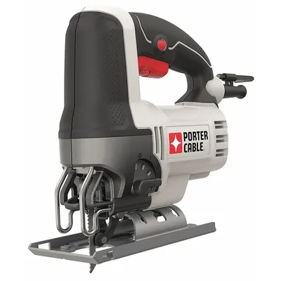 Gergaji Ukir PORTER CABLE: Arus 6 A, Laju Langkah Maks 3.200 langkah/menit, Orbital - D-Handle Corded Jigsaws