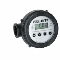 FILL-RITE Electronic Flowmeter: Digital Meter, Chemicals/Water, Polypropylene, 1 in FNPT, FNPT (MPN 820)