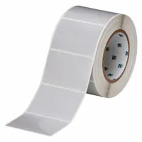 Pre-Cut Label Stock Roll: 2 in x 3 in, 2 in, Polyester, Gray, 1,000 Labels per Roll (MPN THT-19-480-1)