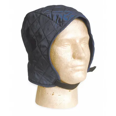 CONDOR Pelapis Helm: Nilon, Telinga/Kepala, Hook-and-Loop, Biru, Universal, Hook-and-Loop - Hard Hat Liners