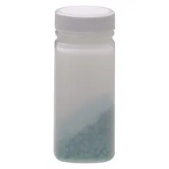 APPROVED VENDOR 120 mL HDPE Rectangular Lab Bottle, White Opaque, 38-400 mm Screw Closure, Attached