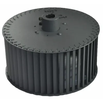 Dayton Blower Wheel: Forward-Curved, 7 3/4 in Dia, Steel Wheel, 1 Inlets, 1/2 in Bore - Single-Inlet Forward-Curved Blower Wheels