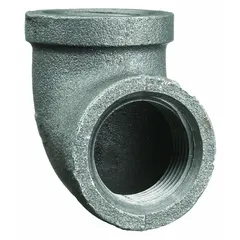 This 90° elbow connects two threaded pipes in medium-pressure systems. Rated Class 150 with a maximum operating pressure of 300 psi at 150°F, it is suitable for steam, water, and oil lines in industrial piping applications.