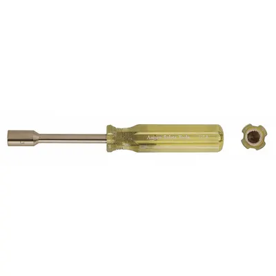 AMPCO Penggerak Mur Batang Bulat Padat: Lurus, Metrik, Tanpa Ujung Magnet - Non-Sparking Nut Drivers