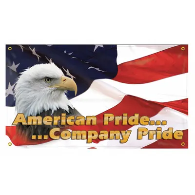 Spanduk Keselamatan ACCUFORM: Lembaran Poli, Ukuran Tanda Nominal 28 in x 48 in, Dalam/Luar Ruangan - American Pride … Company Pride Banners