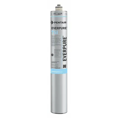 PENTAIR/EVERPURE Filter Air Sambungan Cepat: 0.5 mikron, 3.5 gpm - Quick-Connect Ice Machine & Refrigerator Water Filters
