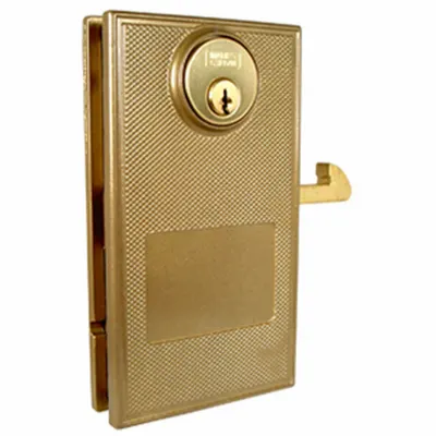 EZ WIRE Kunci: Kunci Pintu Geser, Dilapisi Serbuk, Baja, Emas - Door Locks & Latches for WireCrafters Wire Partitions