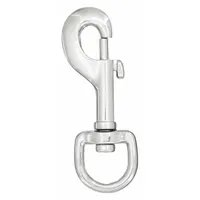 LUCKY LINE PRODUCTS Slide Bolt Snap: 1 Snaps, Slide Bolt, Steel, 3/8 in Opening Size