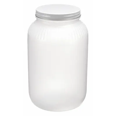 DYNALON Toples Laboratorium: HDPE, Logam, 1 gal, Diameter Badan 152 mm, Tinggi 254 mm, Non-Steril - HDPE Lab Jars
