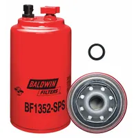 BALDWIN FILTERS Fuel Filter: Spin-On, 3 11/16 in Outside Dia, M20-1.50 Thread Size, Cellulose (MPN BF1352-SPS)