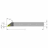 ULTRA-DEX USA Indexable Boring Bar: E10S SVJBR2 (MPN 920-000-295)