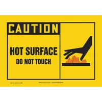 Safety Label: Vinyl, Adhesive Sign Mounting, 3 1/2 in x 5 in Nominal Sign Size, 0.02 in Thick, 5 PK (MPN LEQM647VSP)