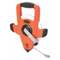 KESON Long Tape Measure: Assisted, NRS18200, SAE, 200 ft, 1/8 in, Plastic, 200 ft Blade Lg (SAE)