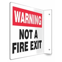 Safety Sign: PETG, Mounting Holes Sign Mounting, 8 in x 12 in Nominal Sign Size, Not Retroreflective (MPN 480X12)