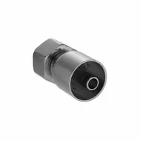 PARKER Hydraulic Crimp Fitting: Steel x Steel, Straight, -6 For Hose Dash Size, Female x Genderless (MPN 1C343-15-6)
