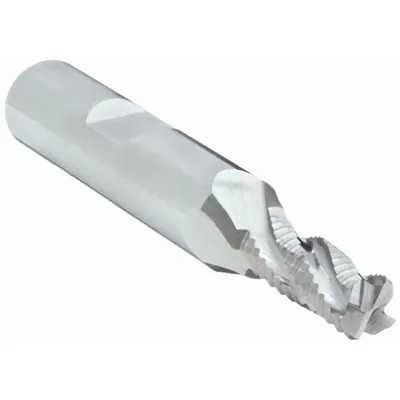 CLEVELAND End Mill Pengasaran: Kobalt, 4 Alur, Pitch Halus, 3/8" Diameter Mill, 1-1/2" LOC - General Purpose Cobalt Roughing End Mills