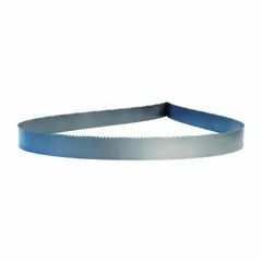 General purpose metal cutting blade for ferrous and non-ferrous materials. Bi-metal construction with variable tooth pitch (4/6) reduces vibration and noise. Blade width 1 in, length 8 ft 11 in. Suitable for industrial fabrication and maintenance applications.